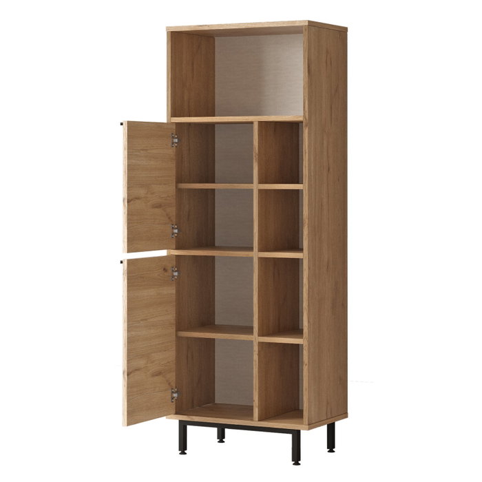 Hanah Home Armario de Baño On10C-S Nogal 60x161.6x35.5 cm